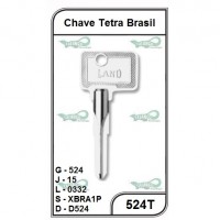 Chave Tetra Brasil G 524 - 524T - PACOTE COM 5 UNIDADES